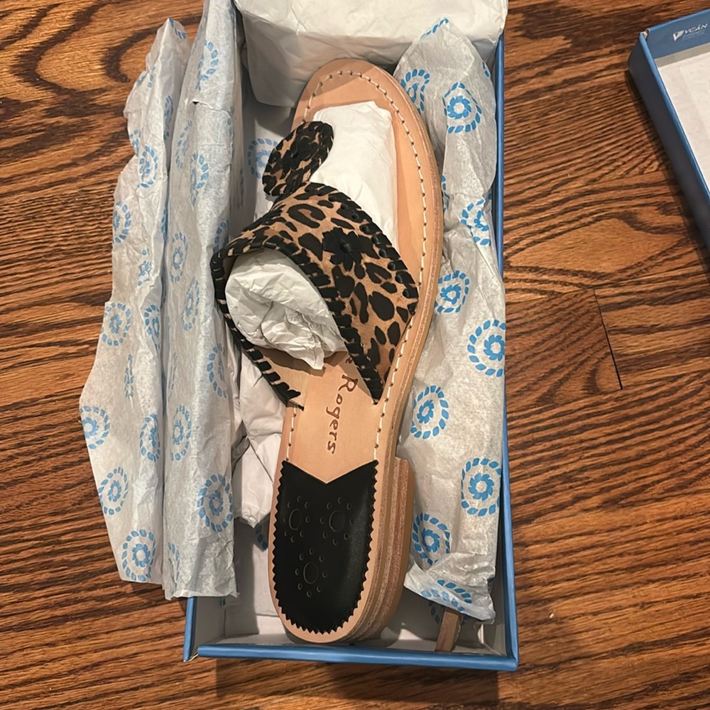 Leopard Jack Roger’s Sandal